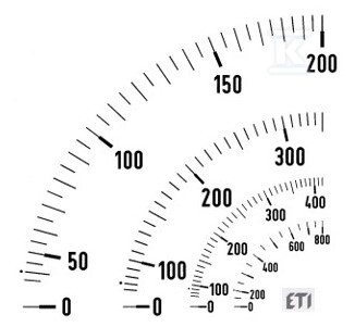 Skala wymienna do amperomierza EQ72 - 1000A E72 1000A 004805410 - obrazek 1