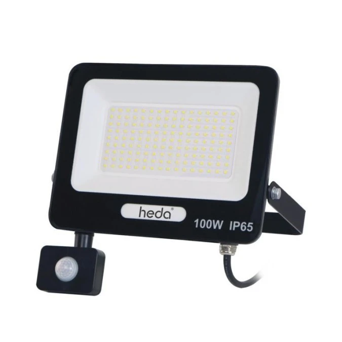Naświetlacz projektor LED 100W 10000lm 4000K IP65 PIR czujnik ruchu 120D - obrazek 1