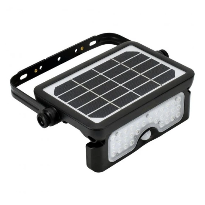 Naświetlacz solarny LED SOLEN 5W 500LM 4000K IP65 czarny czujnik PIR 2842 - obrazek 3
