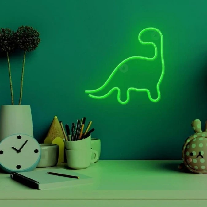 Neon LED DINOZAUR zielony NNE01 Neolia - obrazek 2
