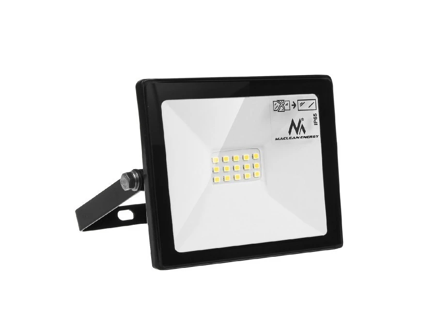 Naświetlacz LED slim 10W, 800lm Warm White (3000K) Maclean Energy MCE510 WW, IP65, PREMIUM - obrazek 1