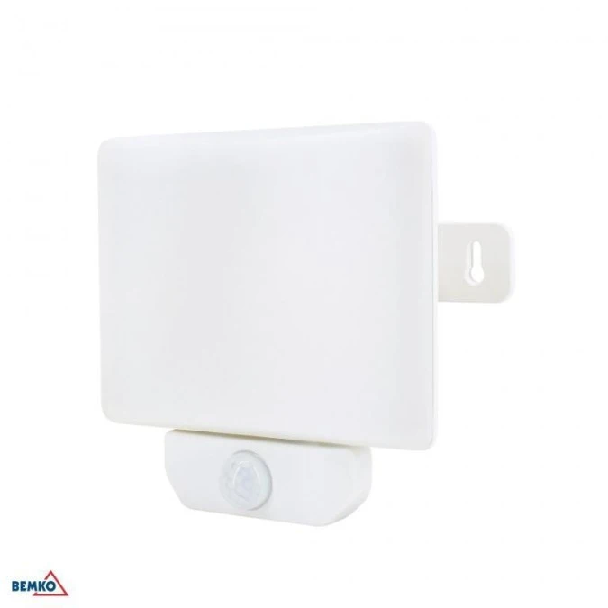 Naświetlacz LED LFX 30W 4000K 2700lm IP65 biały z czujnikiem ruchu C65‑LFX‑030WH‑4K‑PIR - obrazek 1
