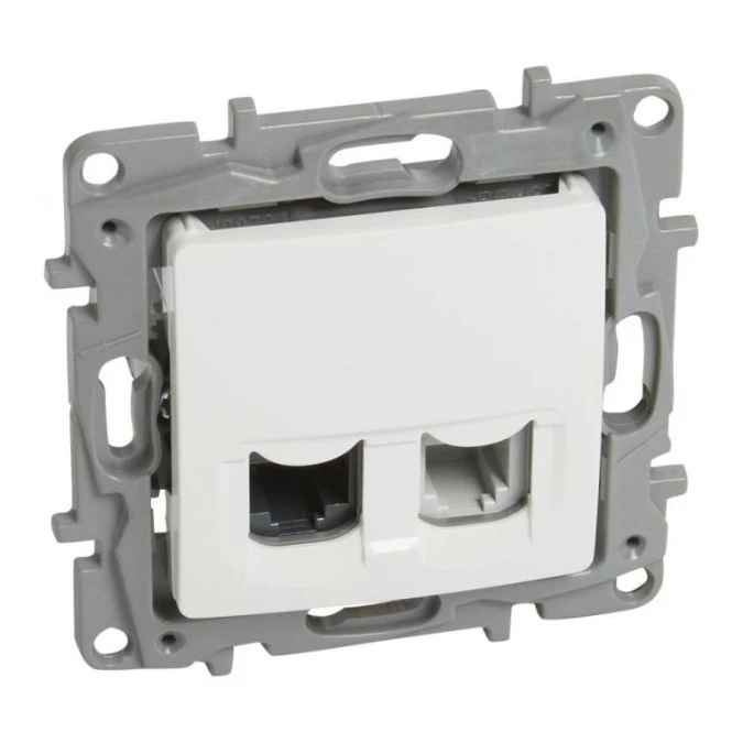NILOE Gniazdo teleinformatyczne RJ11+RJ45 kat.5 UTP białe 764570