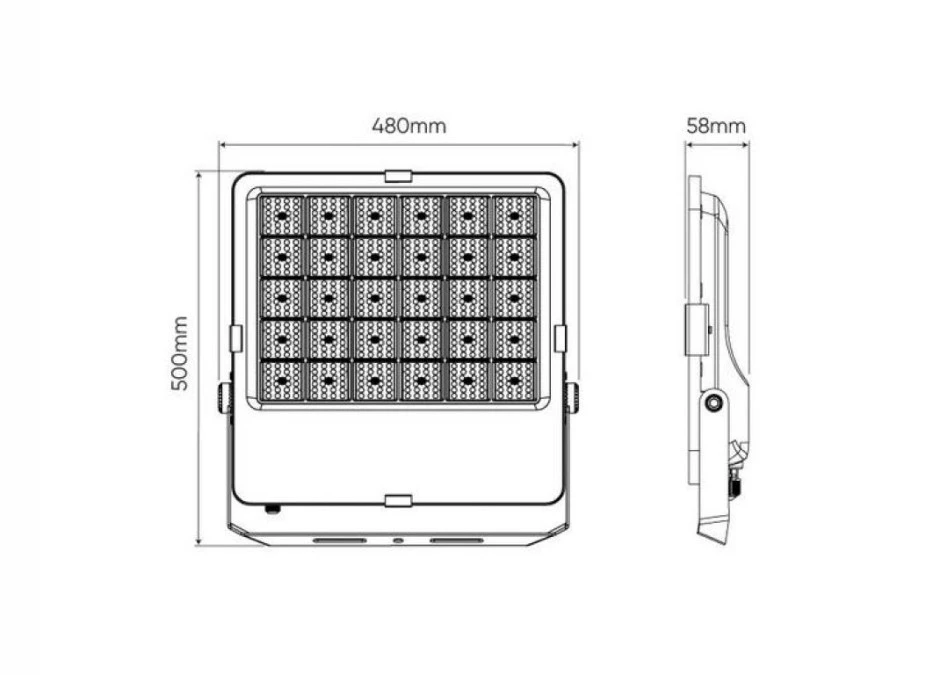 Naświetlacz projektor LED na boisko orlik Floodlight 400W 4000K 140lm/W 56000lm 120st. 5 lat gwar. - obrazek 2