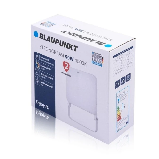 Naświetlacz LED Strongbeam 50W IP65 barwa naturalna, NLS50NW - obrazek 2