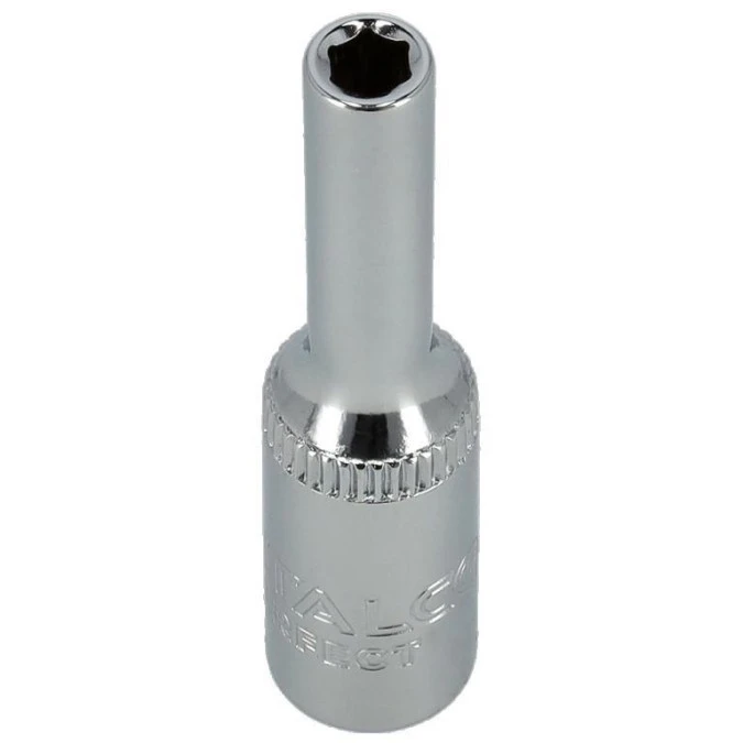 Nasadka sześciokątna głęboka 1/4” 4mm CrV STALCO PERFECT S‑85243 - obrazek 1