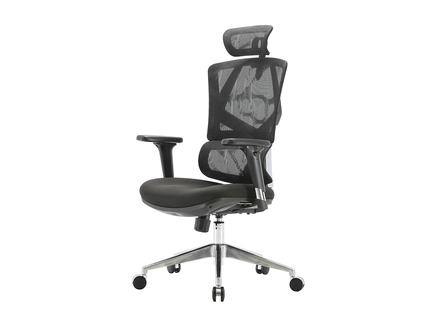 Krzesło biurowe SIHOO-J89, tapicerowane czarne 2124583 - obrazek 1