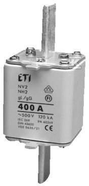 Wkładka topikowa przemysłowa zwłoczna NH2/WT-2 gG 315A/500V 004114331 - obrazek 1