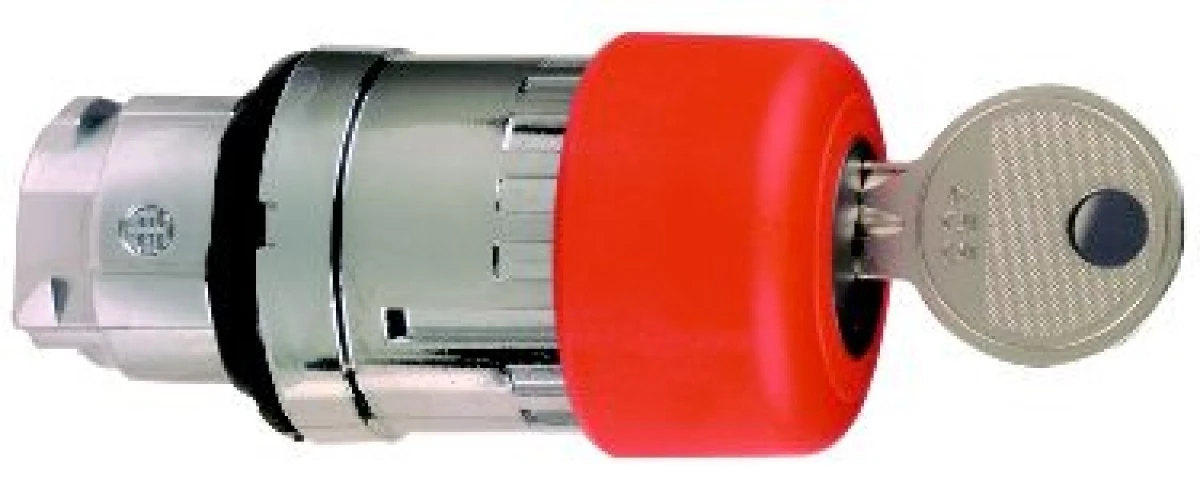 Napęd przycisku grzybk. fi22 zat. awar. czerw. 30 mm‑z dział. zap. i blok. ‑ odr. kl. ZB4BS934 - obrazek 2