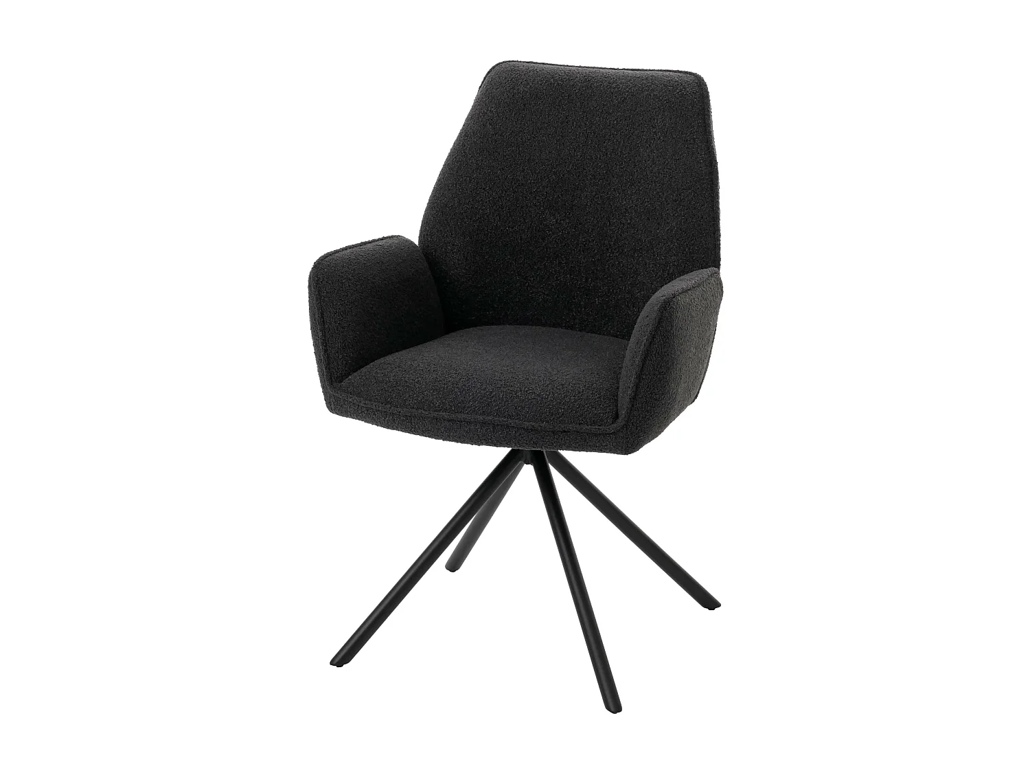 Krzesło do jadalni MCW-G67 Bouclé, ciemnoszary 3581051