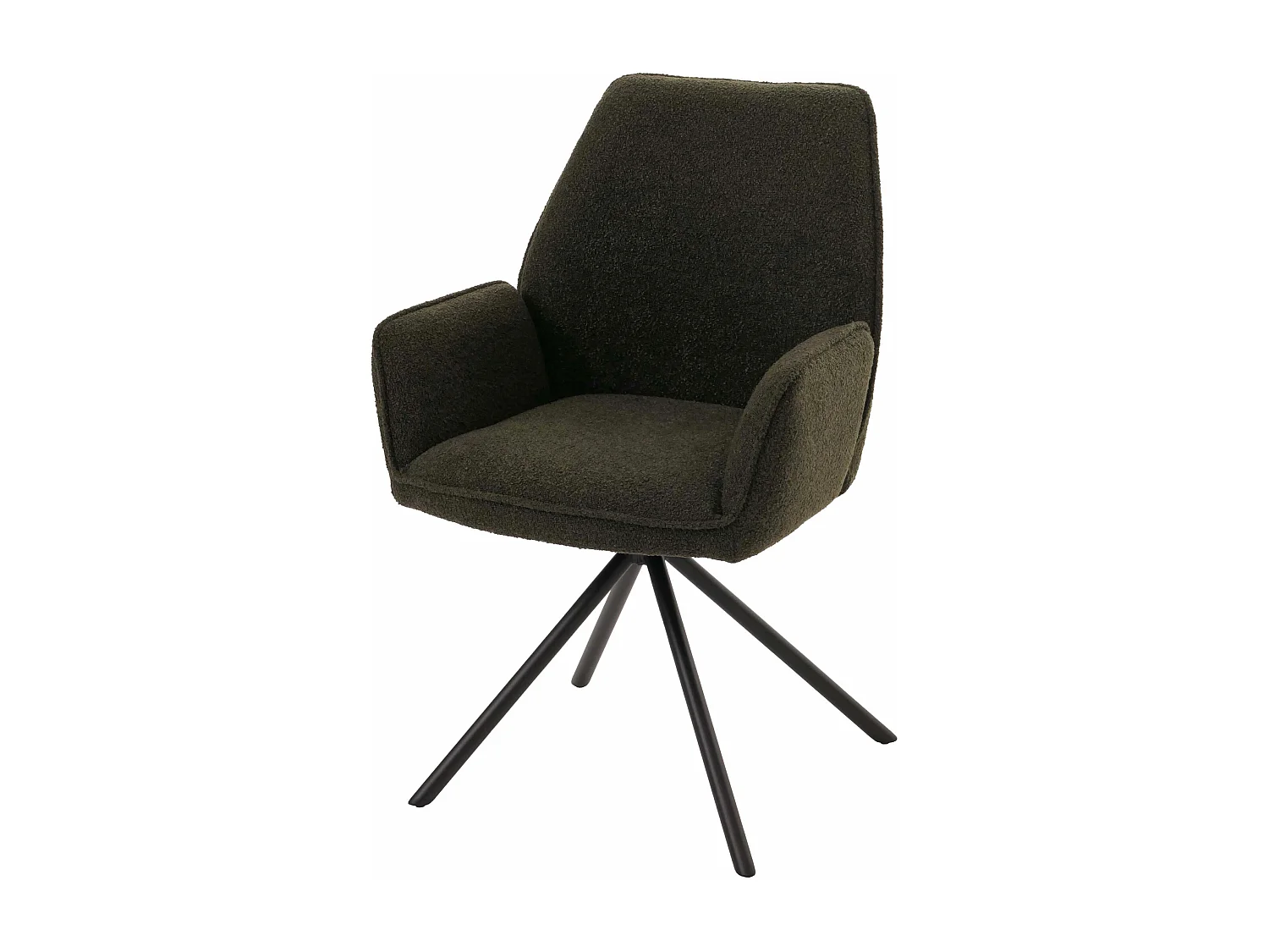 Krzesło do jadalni MCW-G67 Bouclé, oliwkowa zieleń 3581060