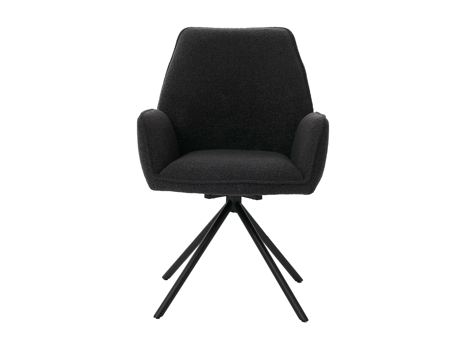 Krzesło do jadalni MCW-G67 Bouclé (zestaw 6 sztuk), ciemnoszary 3599690 - obrazek 1