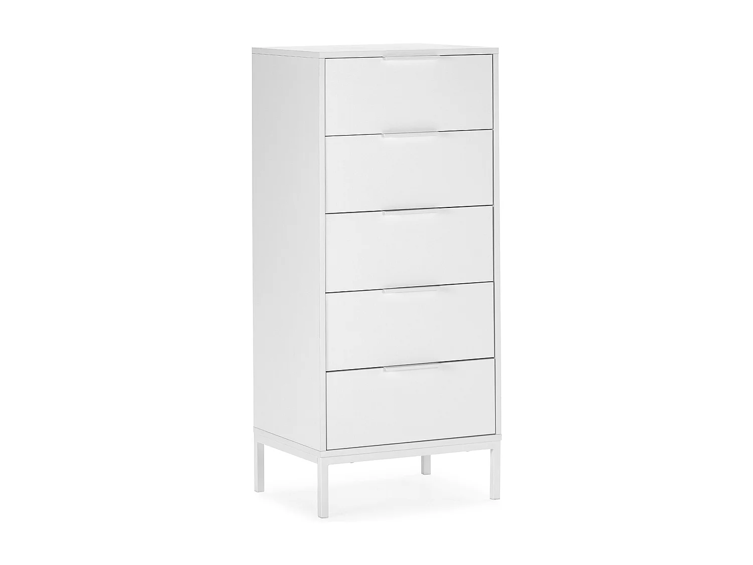 Komoda kolumnowa Auri z 5 szufladami, kolor biały. 3747812 - obrazek 1