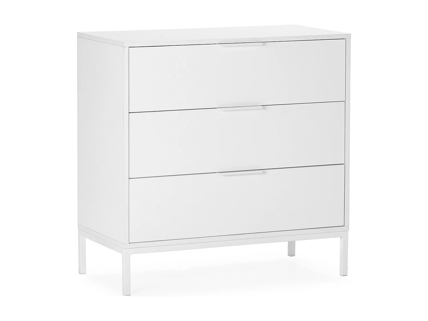 Komoda kolumnowa z 3 szufladami, kolor biały. 3747831 - obrazek 1