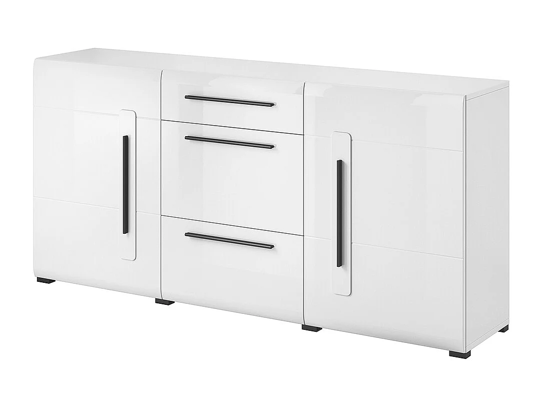 Komoda TULSA 2D3S 180 biała połysk 517885 - obrazek 1