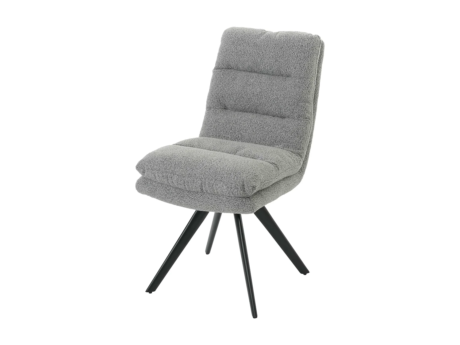 Krzesło do jadalni MCW-G66 Bouclé, jasnoszary 3775430