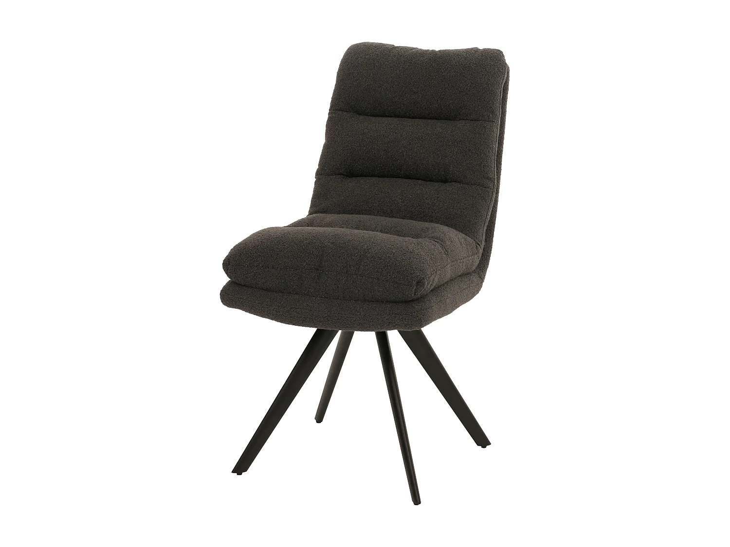 Krzesło do jadalni MCW-G66 Bouclé, ciemnoszary 3775431 - obrazek 1