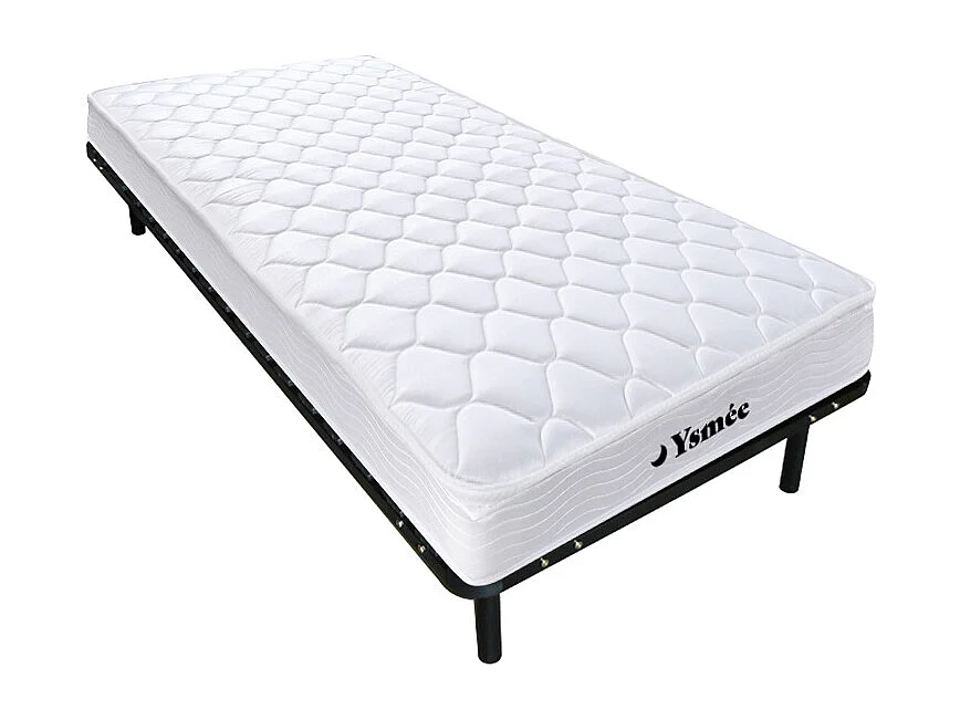 Komplet stelaż z litewkami + materac na sprężynach WOLKENLOS marki YSMÉE – 90 x 190 cm 80669