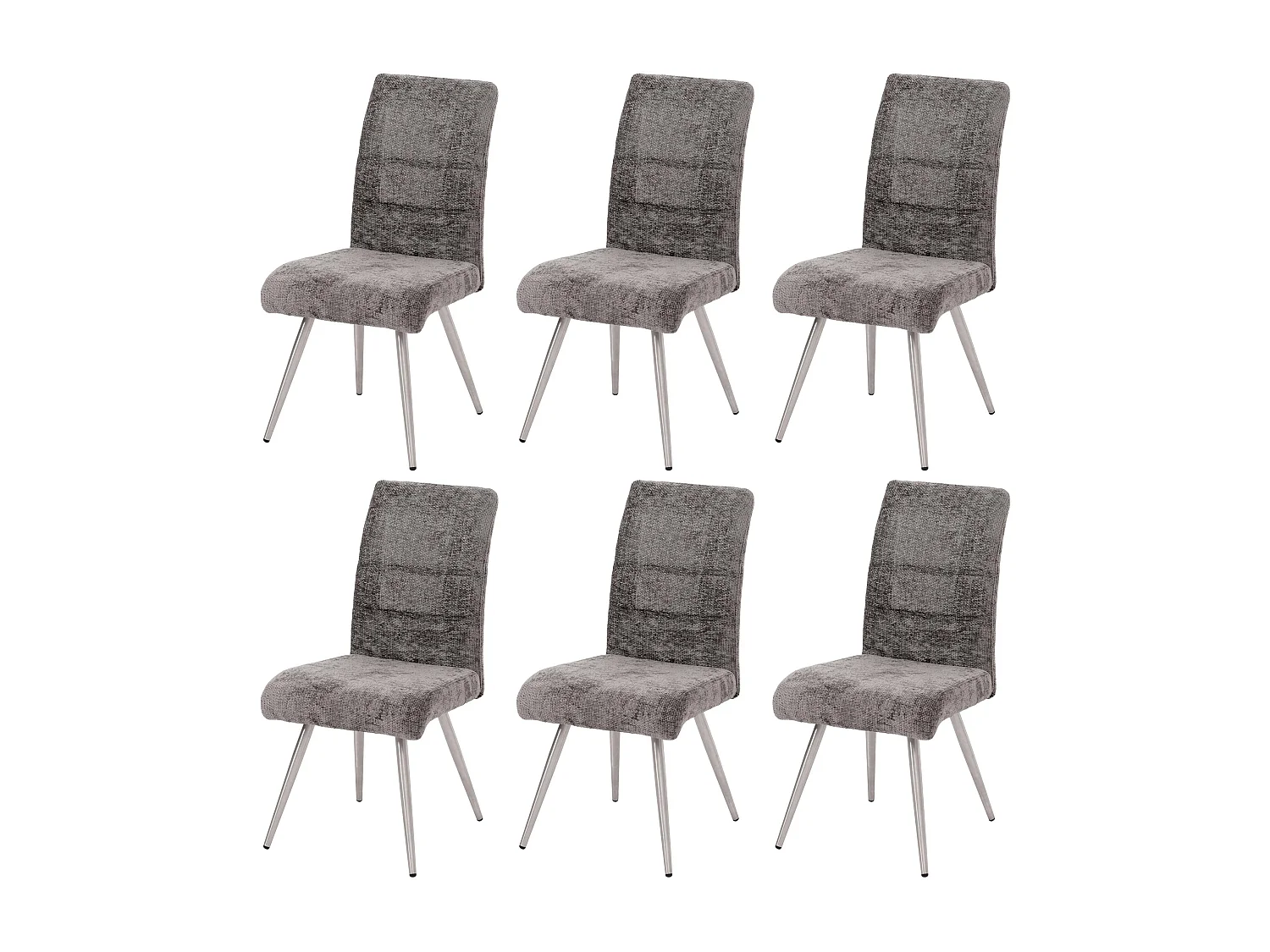 Krzesło do jadalni MCW-G55 (zestaw 6 sztuk), ciemnoszary 3871175 - obrazek 1