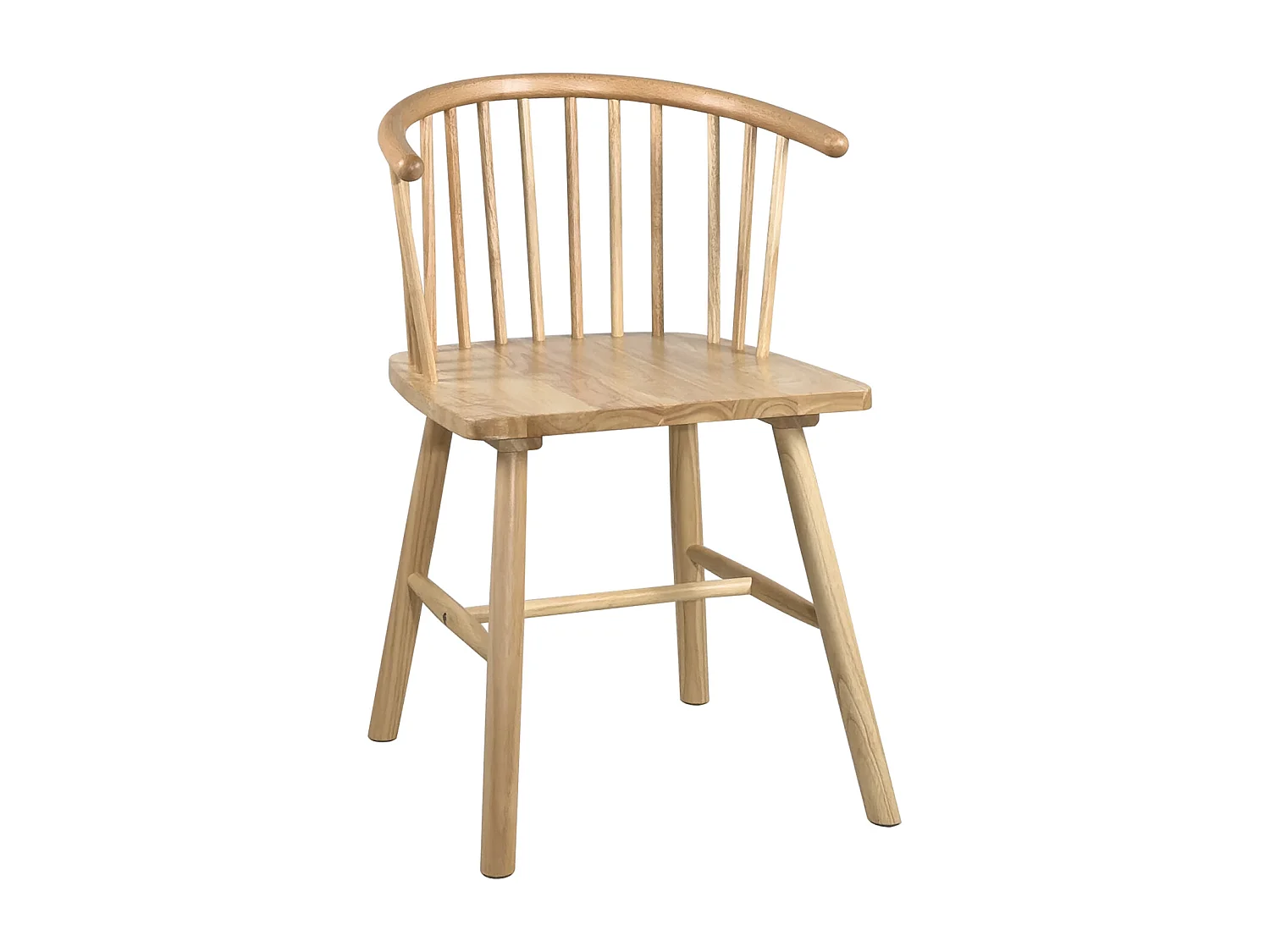 Krzesło barowe MINO z litego drewna retro vintage (jasne drewno) 2124627 - obrazek 1