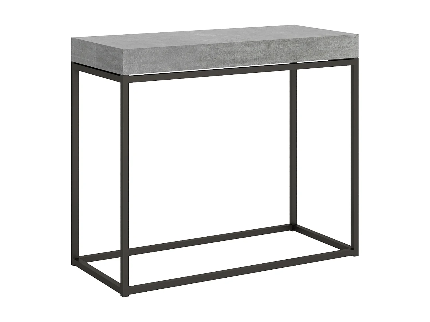 Konsola rozkładana 90x40/300 cm Nordica Premium Struktura Cementowa Antracyt 769273 - obrazek 1