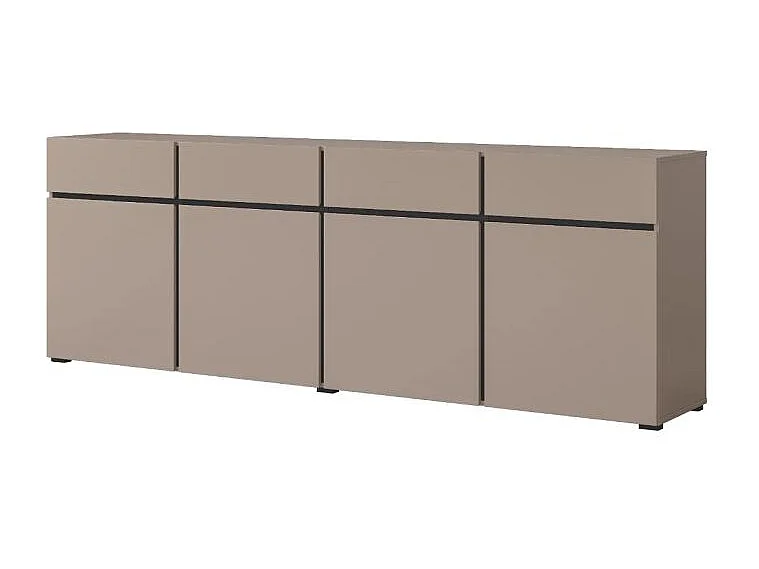 Komoda CROSS 4D4S 225cm congo/czarna 3733120 - obrazek 1