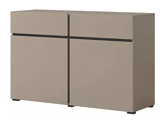 Komoda CROSS 2D2S 119cm congo/czarna 3757484 - obrazek 1