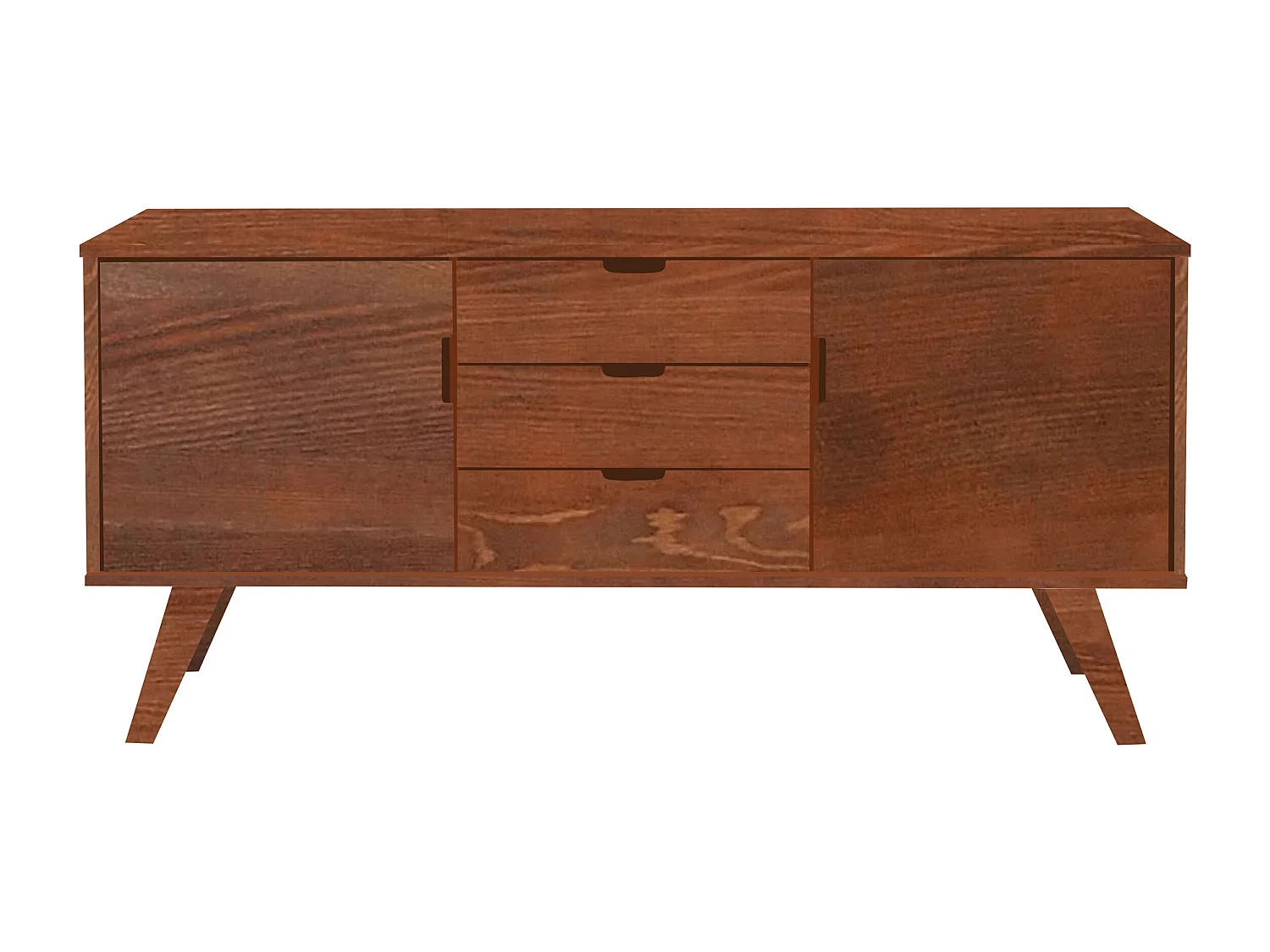 Komoda drewniana 160 cm Malmo II, kolor kasztan 4026989 - obrazek 1