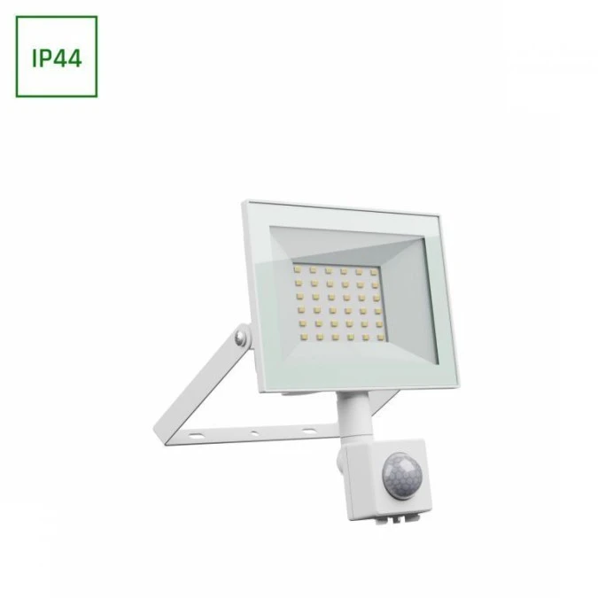 Naświetlacz LED z czujnikiem PIR NOCTIS LUX 4 30W 2500lm 6000K IP44 biały - obrazek 1