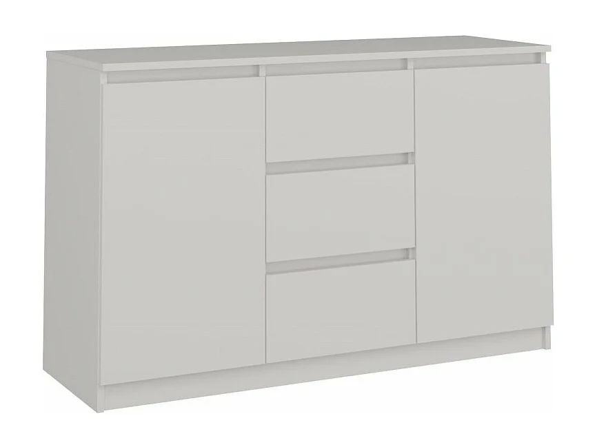 Komoda Malwa 2D3S | Biała | 120x40x75 cm | 2 Drzwi 3 Szuflady 4044419 - obrazek 1