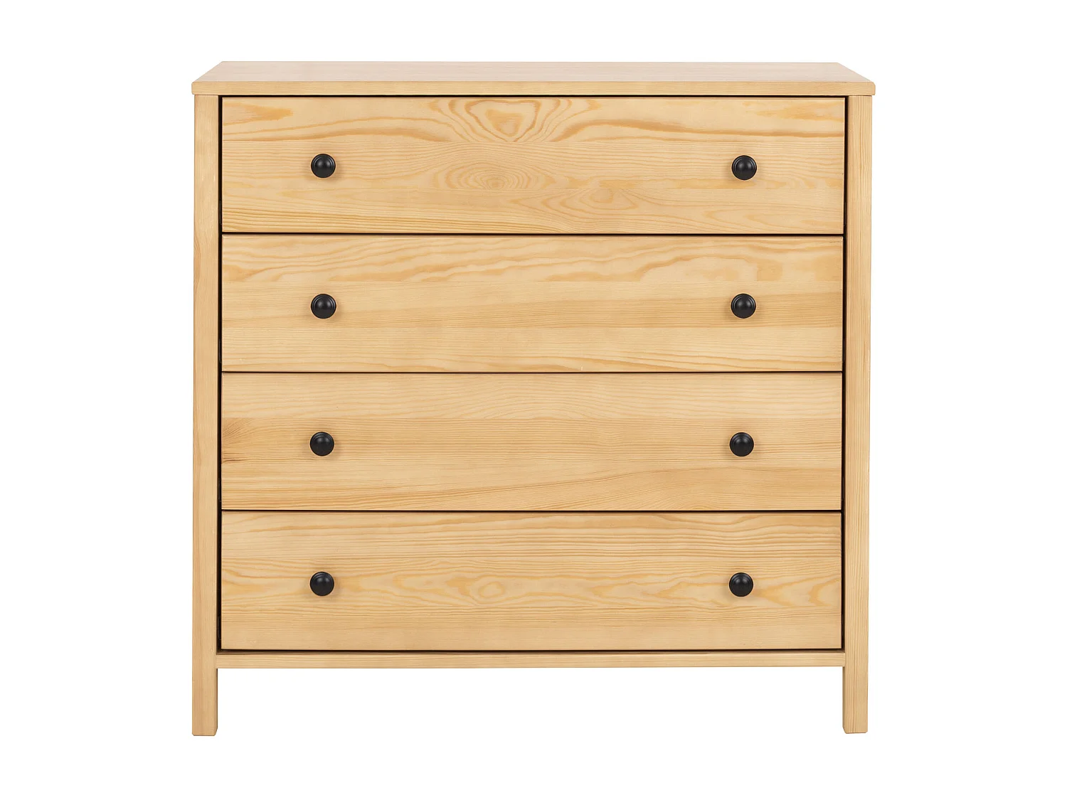 Komoda drewniana 94 x 98 cm Prestige IV, 4 szuflady, kolor dębowy 4048085 - obrazek 1