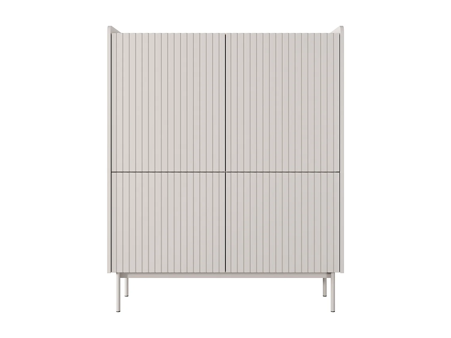 Komoda: 4 drzwi, kaszmir, 103,2 x 126,2 x 38 cm 4065754 - obrazek 1