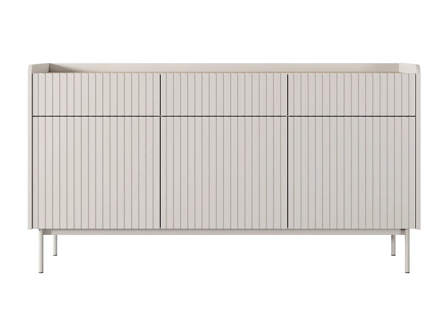 Komoda: 3 szuflady, 3 drzwi, kaszmir, 153 x 82,2 x 38 cm 4065858 - obrazek 1