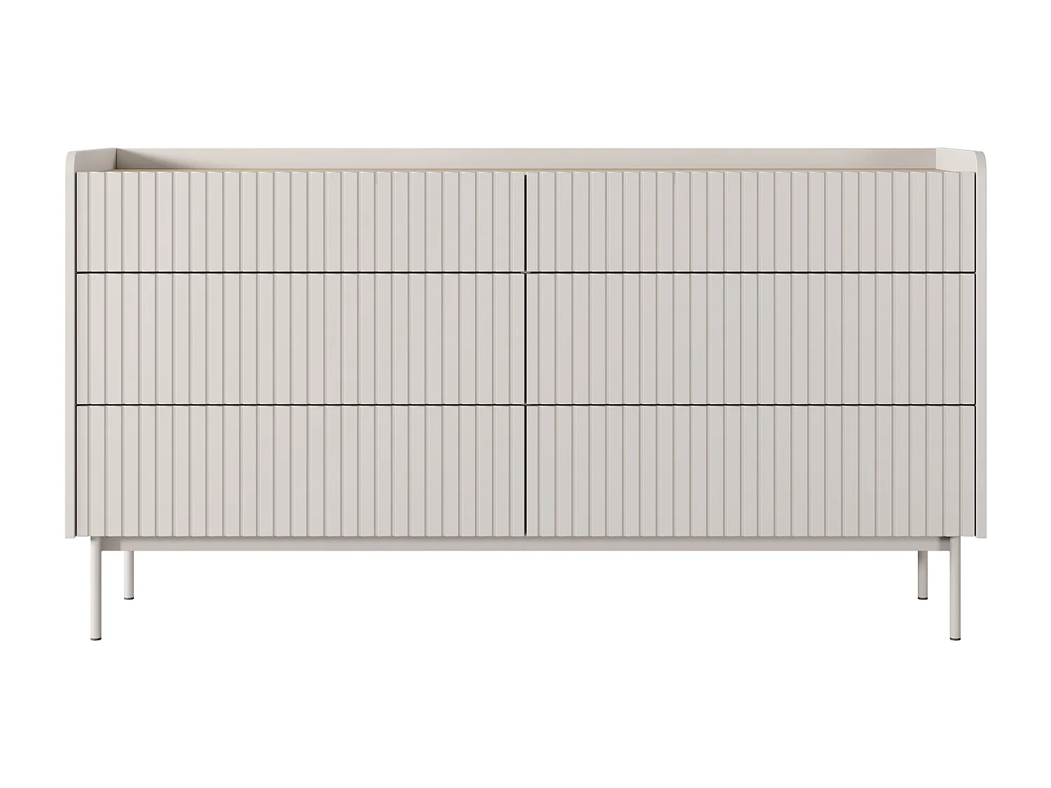 Komoda: 6 szuflad, kaszmir, 153 x 82,2 x 38 cm 4065863 - obrazek 1