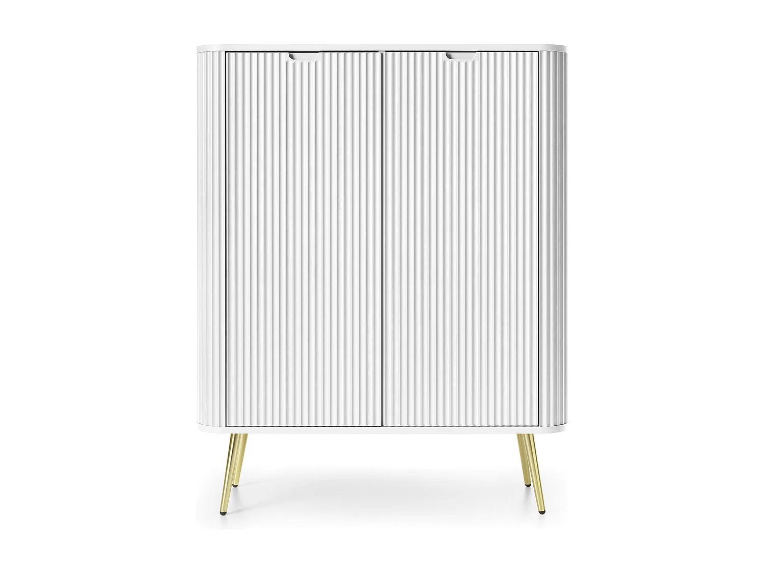 Komoda biała, nogi: złote, 103 x 129 x 39 cm 4065938 - obrazek 1