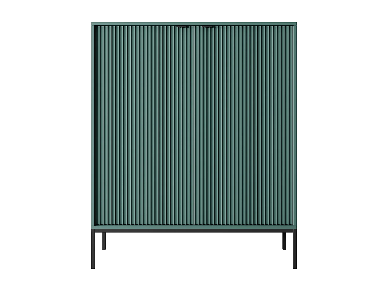 Komoda: 2 drzwi, labrador, czarna, 104 x 125 x 39 cm, czarne uchwyty 4065969