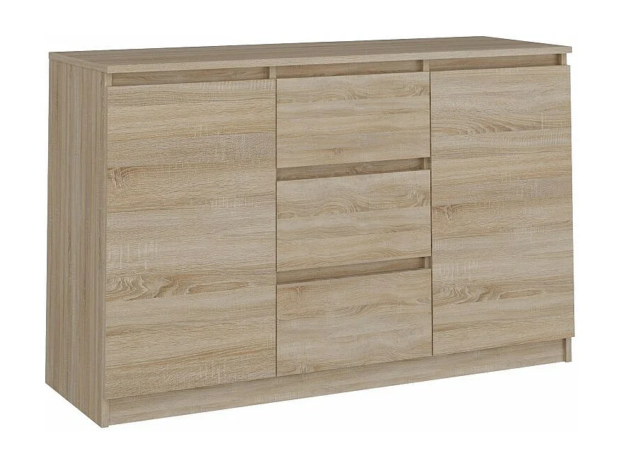 Komoda Malwa 2D3S | Dąb Sonoma | 120x40x75 cm | 2 Drzwi 3 Szuflady 4142356 - obrazek 1