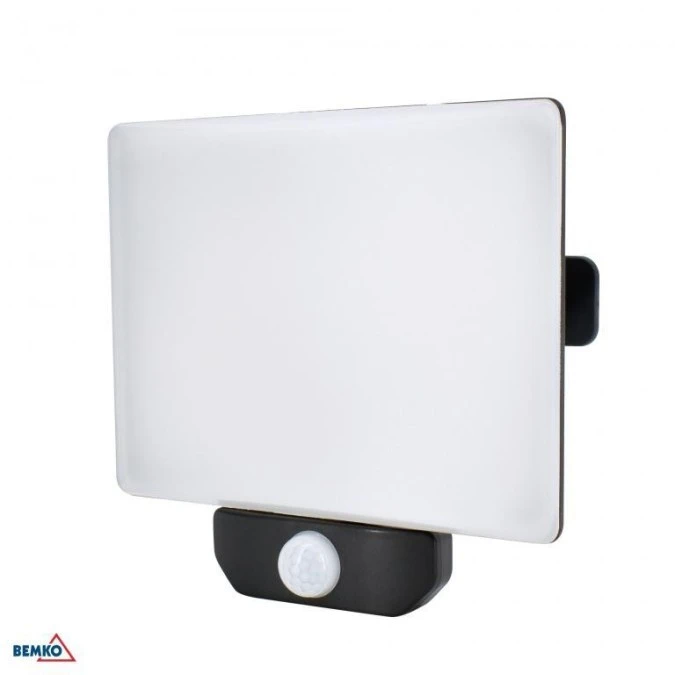 Naświetlacz LED LFX 50W 4000K 4500lm IP65 czarny z czujnikiem ruchu C65‑LFX‑050BL‑4K‑PIR - obrazek 1