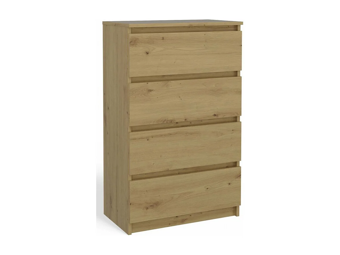 Komoda Malwa M4 | Dąb Artisan | 40x70x97 cm| 4 Szuflady 4031900 - obrazek 1