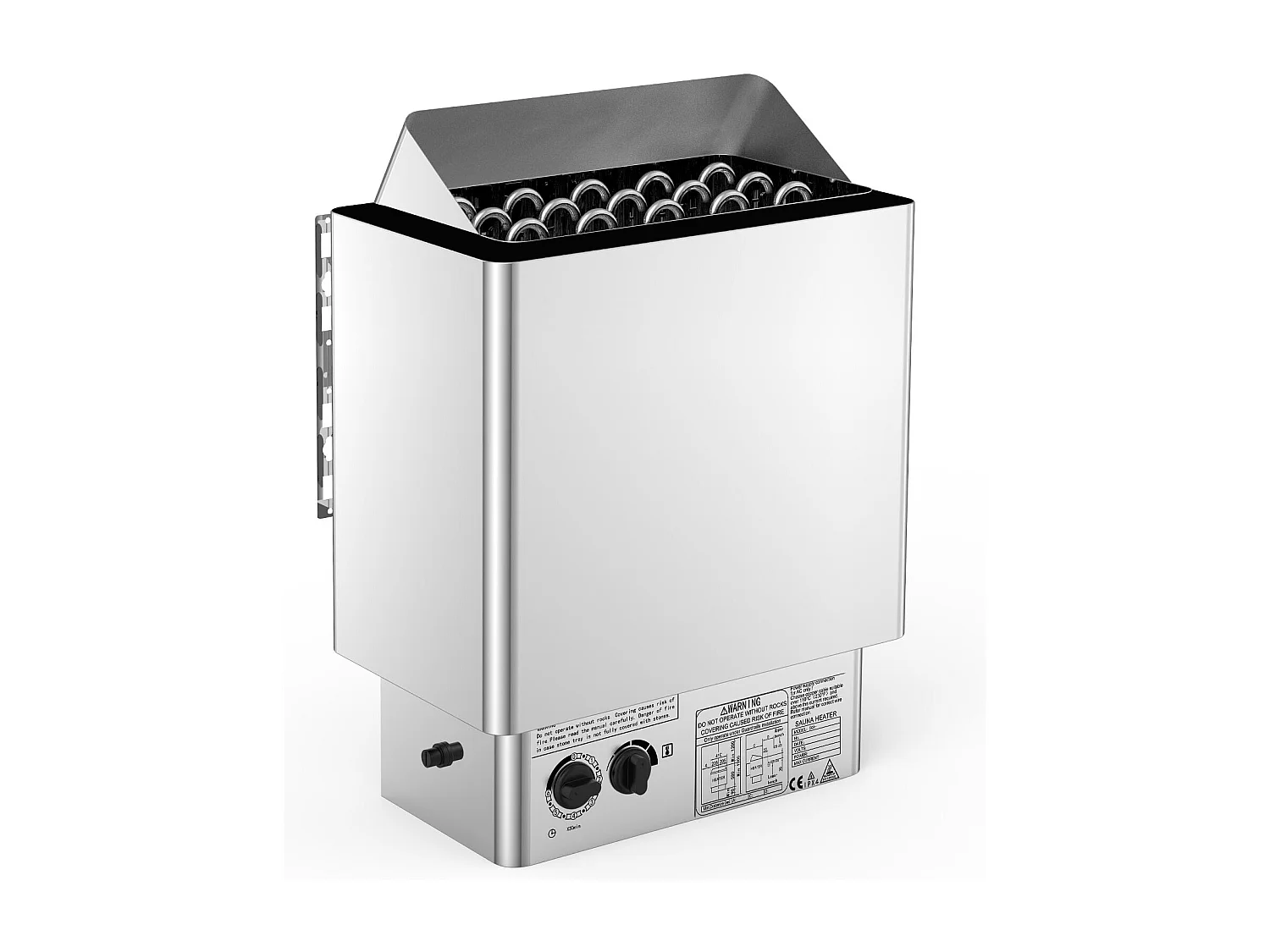 Kominek Saunowy SucceBuy Elektryczny Grzałka Saunowa 9KW, Wewnętrzna Kontrola Wilgotności i Suszenia dla Pomieszczenia 9-13 m³ 4156996