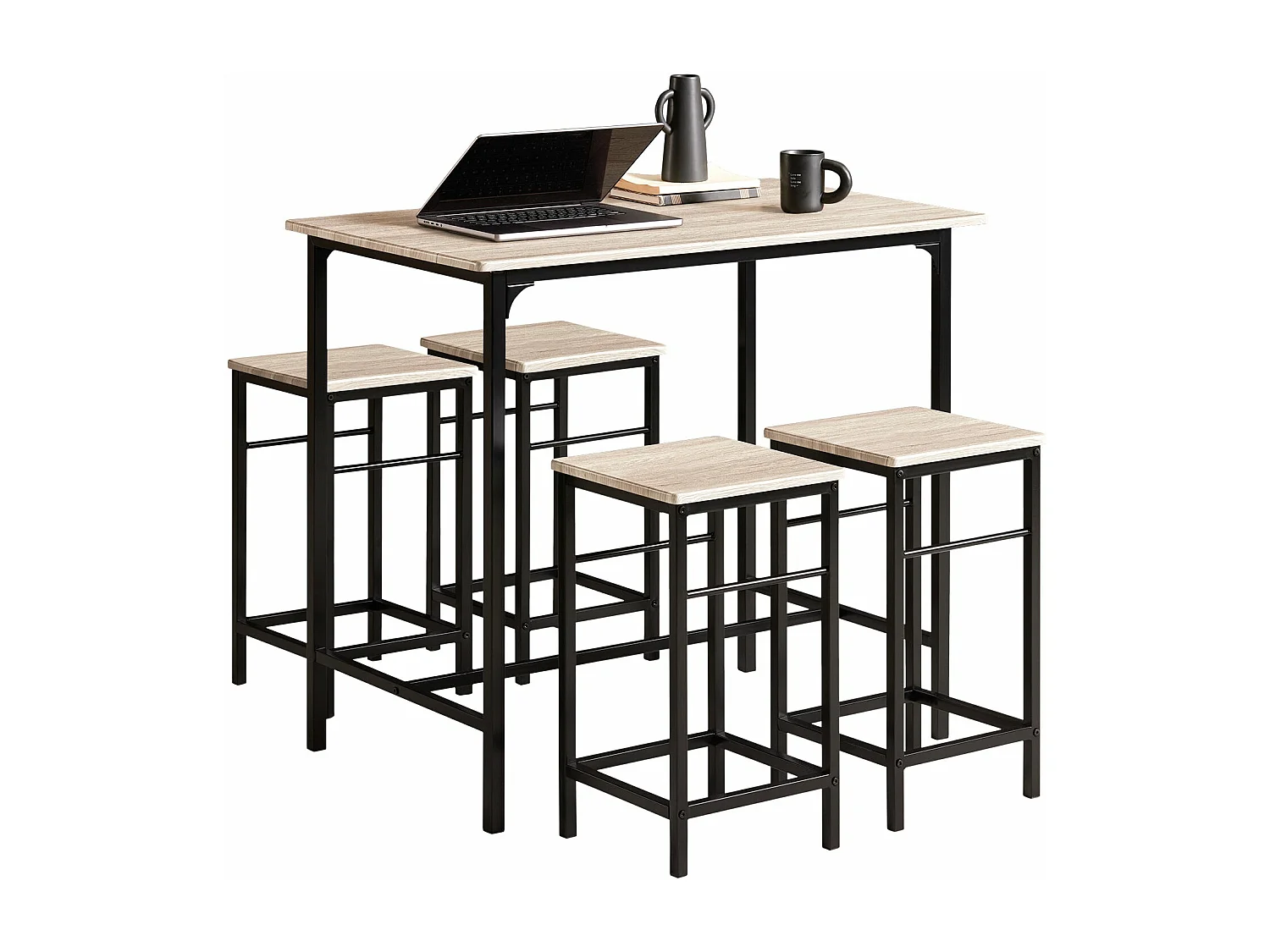 Komplet stołowy z 4 stołki OGT11-N 1219473 - obrazek 1