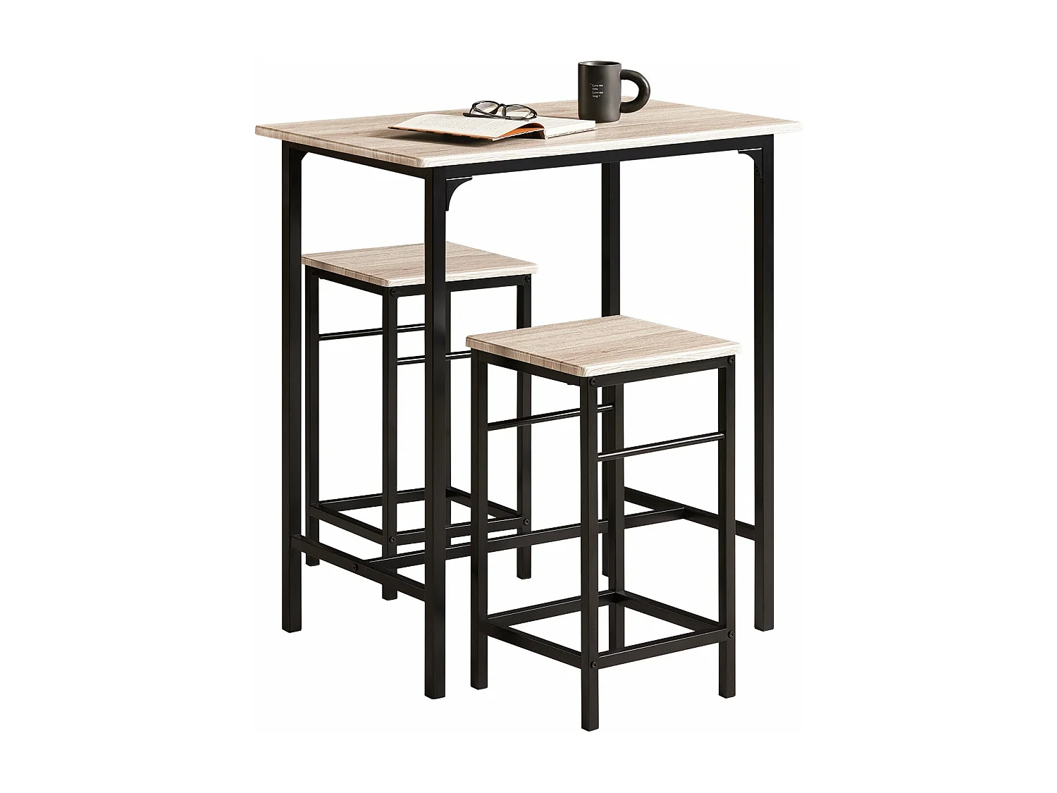 Komplet stołowy z 2 stołkami OGT10-N 1219485 - obrazek 1
