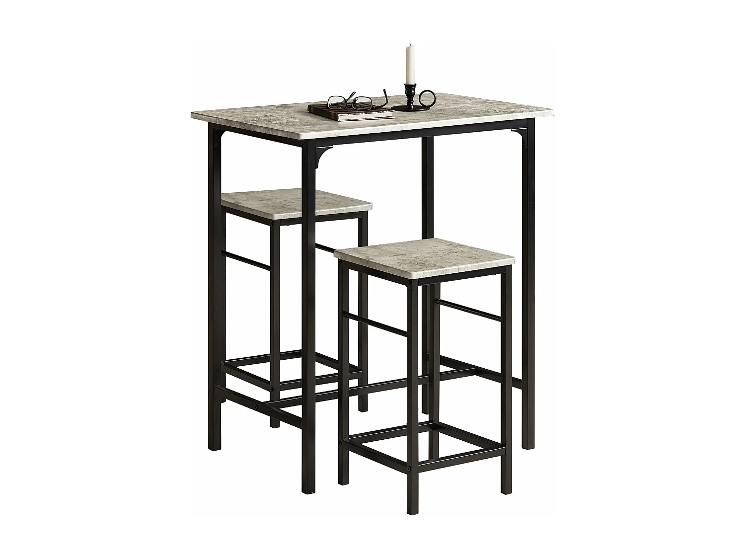 Komplet stołowy z 2 stołkami OGT10-HG 1219487 - obrazek 1