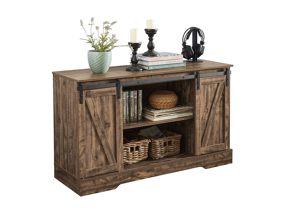 SoBuy Szafka na buty z jedną szufladą Brązowy 101x35x46cm FSR118-N 1230973 - obrazek 1