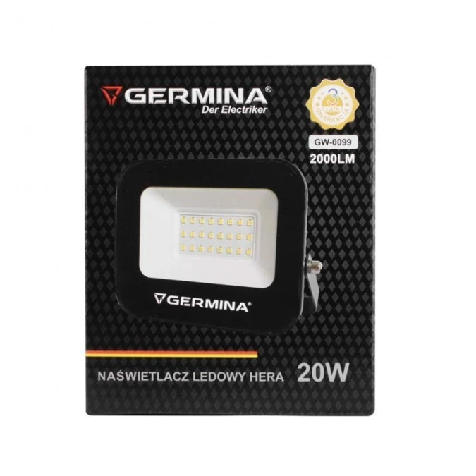 Naświetlacz ledowy Hera 20W GW‑0099 - obrazek 2