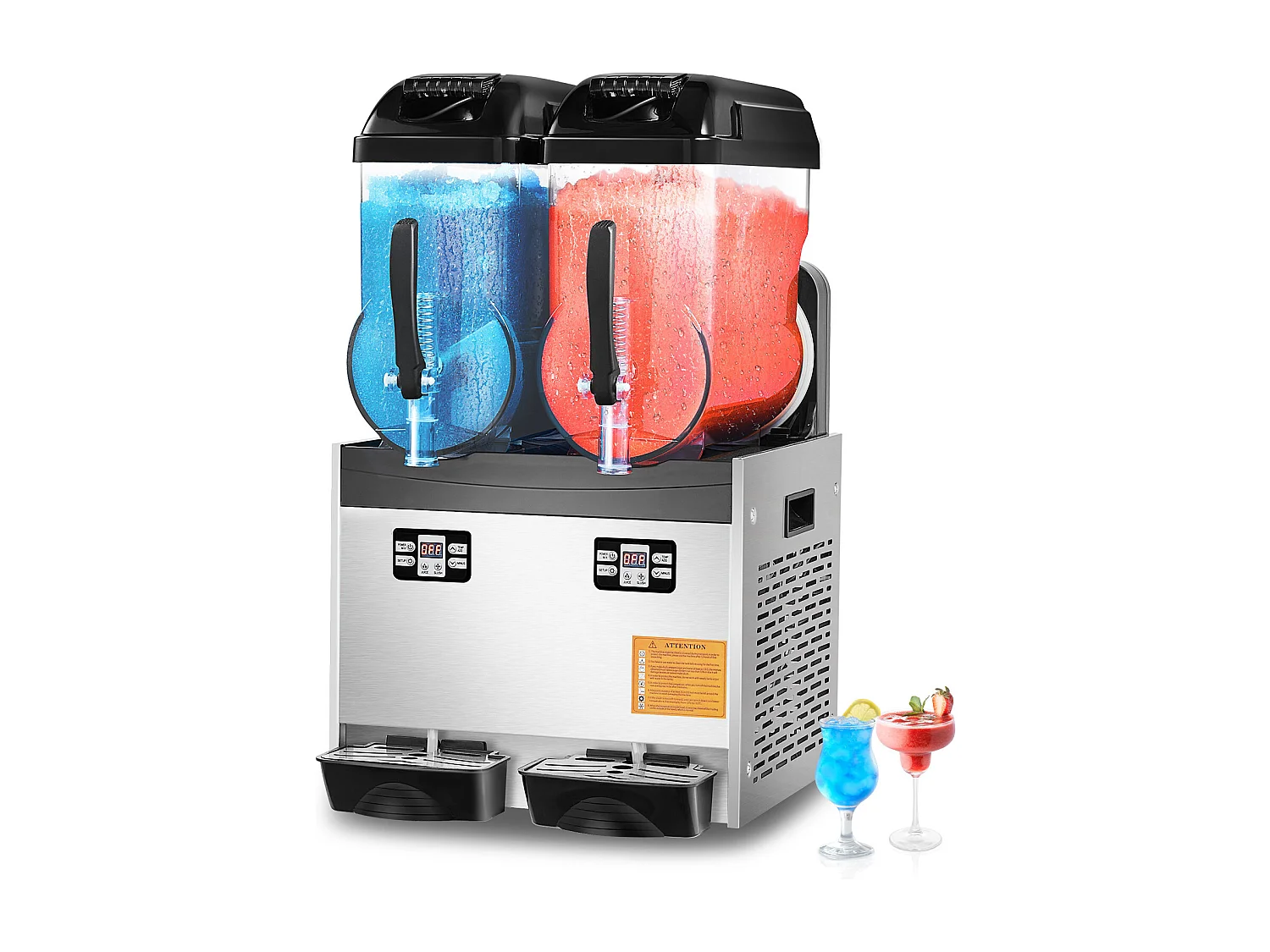 Komercyjna Maszyna SucceBuy do Granity 2 x 12L, Maszyna do Smoothie i Margarita, dla Supermarketów, Kawiarni, Restauracji, Barów 4223795
