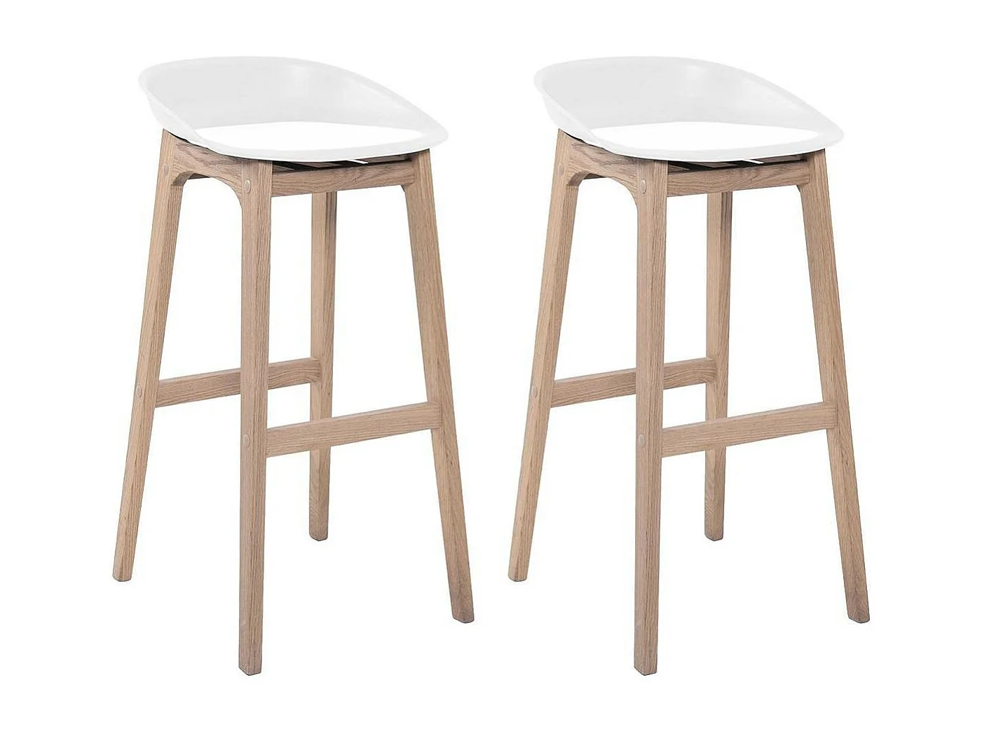Komplet 65cm drewnianych krzeseł barowych RIVA 4104579 - obrazek 1