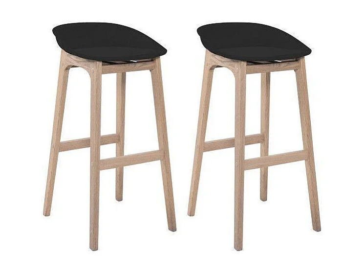 Komplet 65cm drewnianych krzeseł barowych RIVA 4104582 - obrazek 1