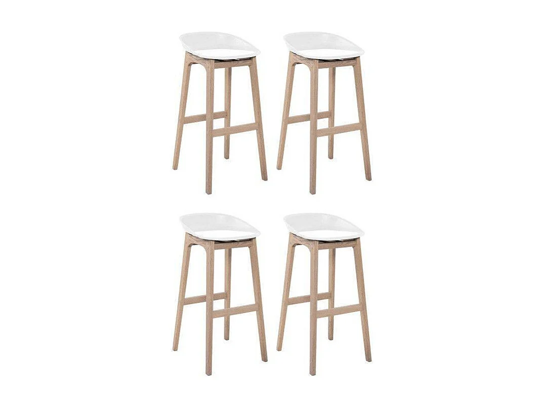 Komplet 65cm drewnianych krzeseł barowych RIVA 4104585 - obrazek 1