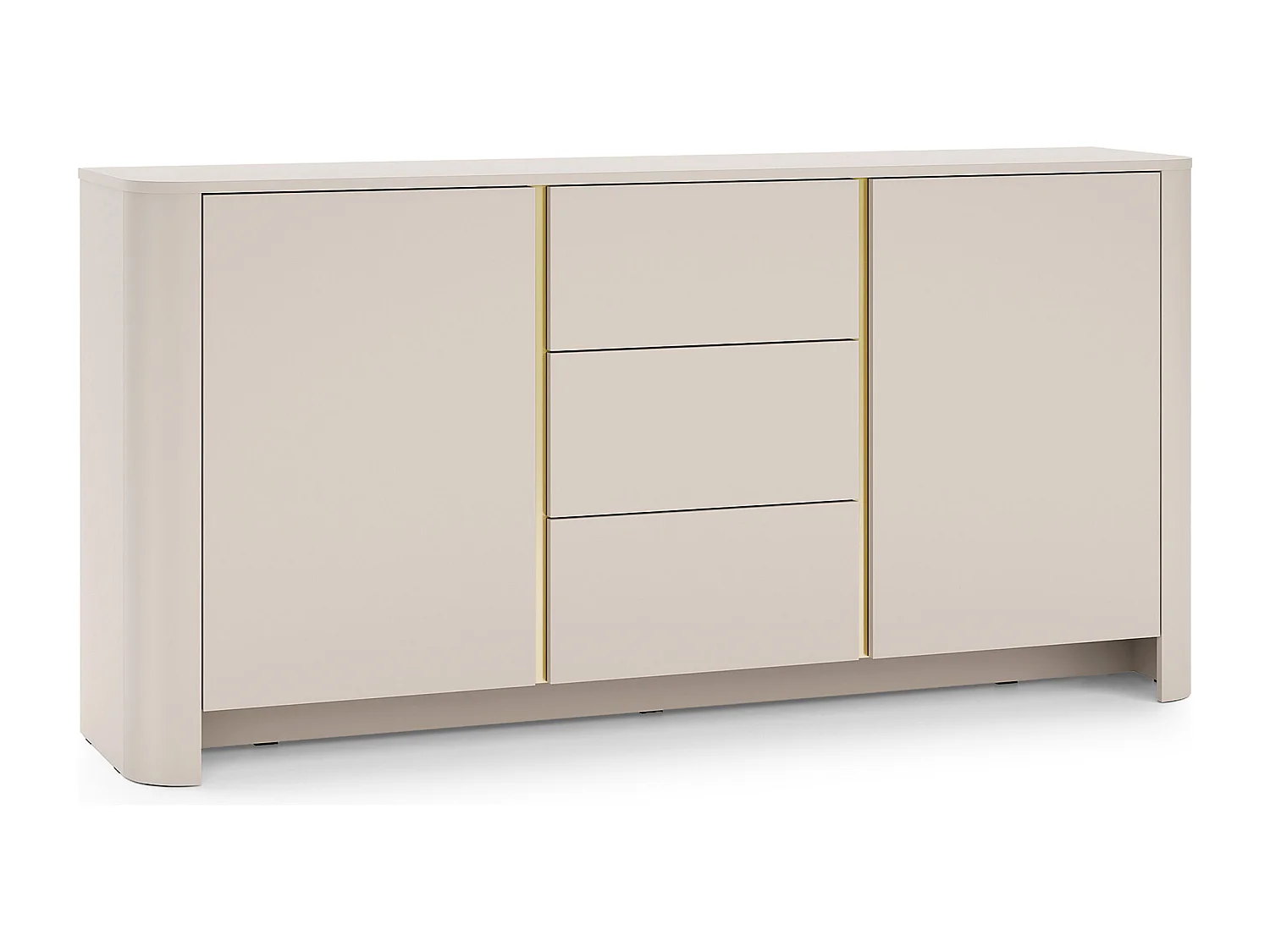 Komoda Kaszmir 168 x 39 x 84 cm | Nowoczesny mebel z zaokrąglonymi krawędziami 4378475 - obrazek 1